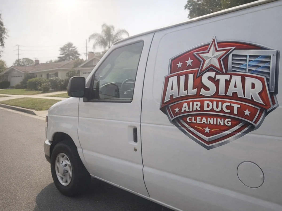 Service van arriving on a La Mesa, CA street — local same-day coverage