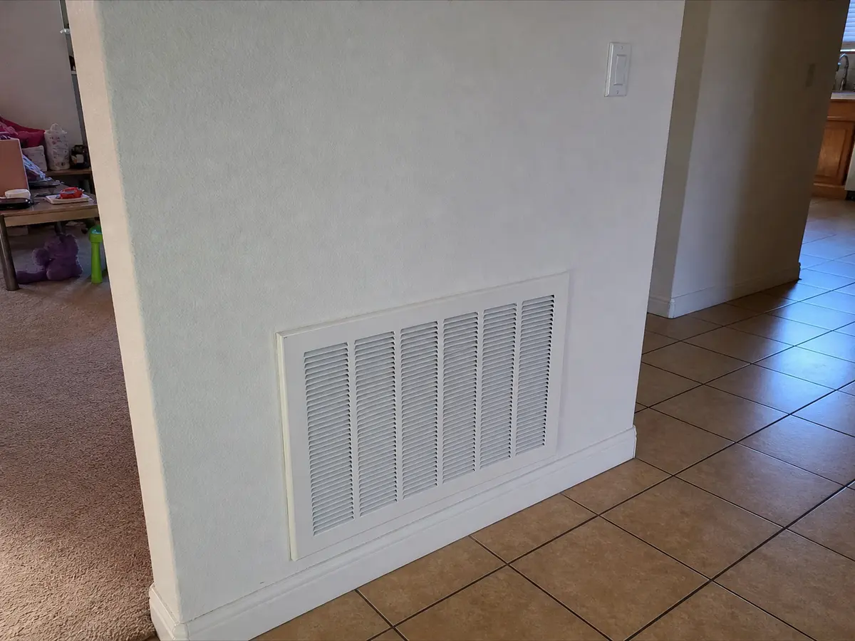Freshly cleaned vent back in place — completed job in La Mesa, CA